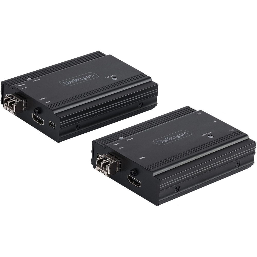 StarTech.com 4K HDMI KVM Extender over Fiber, HDMI Video & USB over Fiber, up to 984ft/300m (MultiMode), 10G MMF SFP+ Modules MPN:SV565FXHD4KU