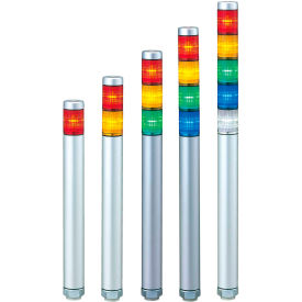 Patlite MP-402-RYGB Continuous Light NPN & PNP Compatible Red/Amber/Green/Blue Light AC/DC24V MP-402-RYGB