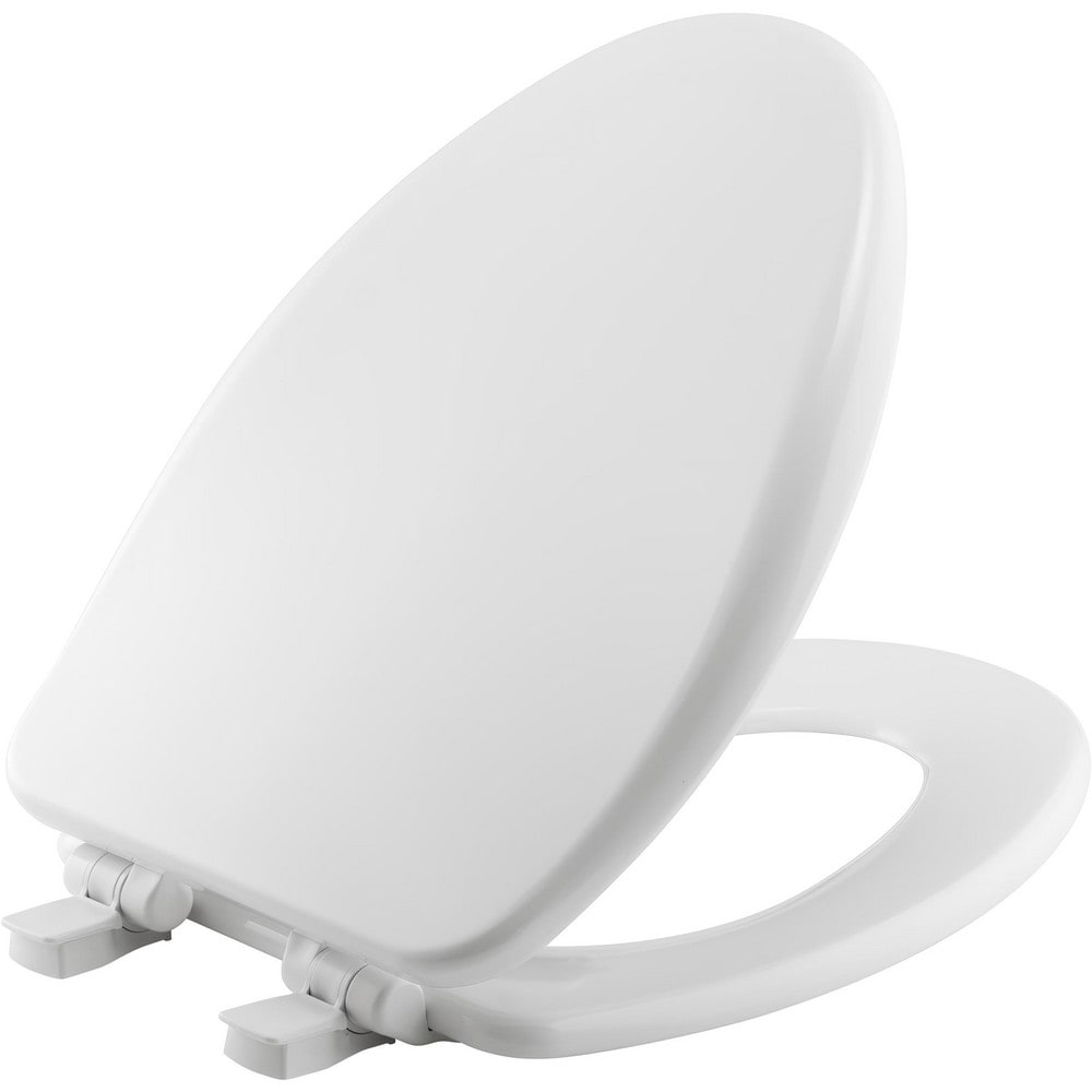 Toilet Seats, Type: Standard, Closed , Style: Round , Material: Enameled Wood , Color: White , Outside Width: 14.375in (Inch) MPN:9170PLE4 000