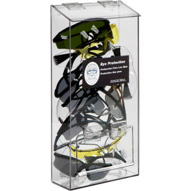 Horizon Mfg. 20 Pair Safety Glass Dispenser 5145 Clear Acrylic With Lid and Door 7-3/4