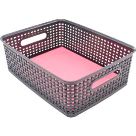 Advantus® Plastic Weave Bin Medium 40327 - 13-3/4