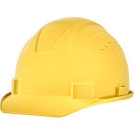 Jackson Safety Advantage Front Brim Hard Hat Non-Vented 4-Pt. Ratchet Suspension Yellow 20201