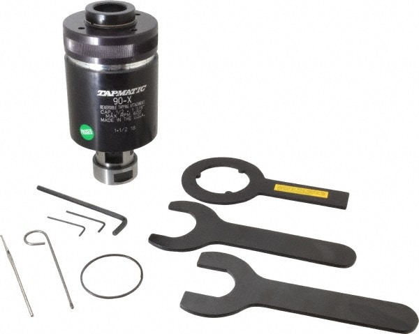 Model 90X, 1/2 Inch Min Tap Capacity, 1-1/8 Inch Max Mild Steel Tap Capacity, 1-1/2 - 18 Mount Tapping Head MPN:11915