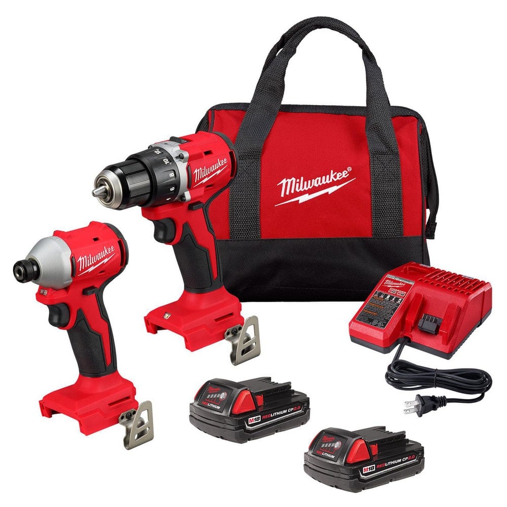 Cordless Tool Combination Kits, Kit Type: Drill/Driver, Impact Driver , Voltage: 18.00 , Batteries Included: Yes , Battery Chemistry: Lithium-ion  MPN:3692-22CT