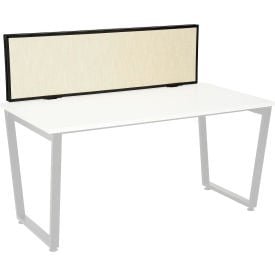 Interion® Universal Clamp-On Desk Partition - Fabric 446695
