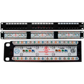 Vertical Cable 042-377/24 Cat 6 24-Port 110 IDC Patch Panel 042-377/24