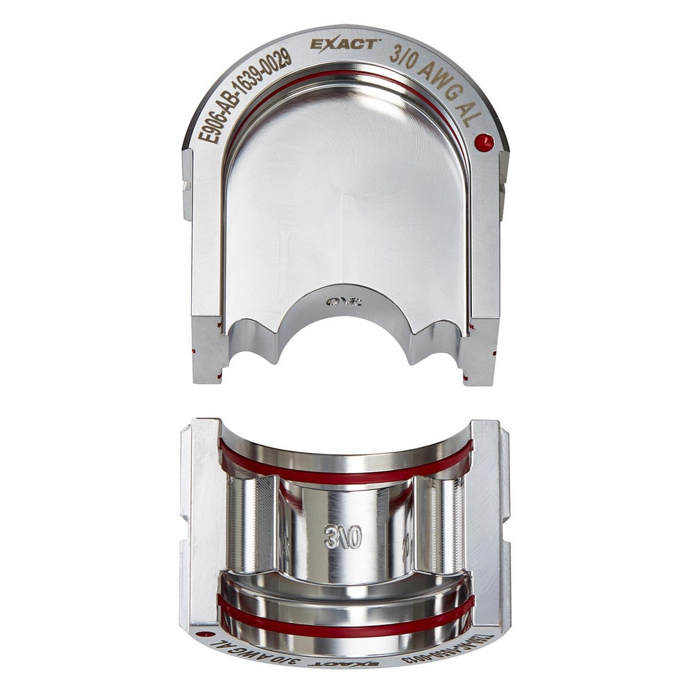 Crimper Dies, Tool Type: U-Style Dies , Size: 3/0 AWG , Color: Silver , For Use With: Mfr. No. 2779-22 , Type: U-Style Dies  MPN:49-12-U03A