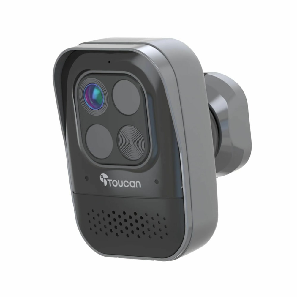 Toucan Wireless Outdoor/Indoor Security Camera PRO with Radar Motion Detection, Gray MPN:TSCP05GR