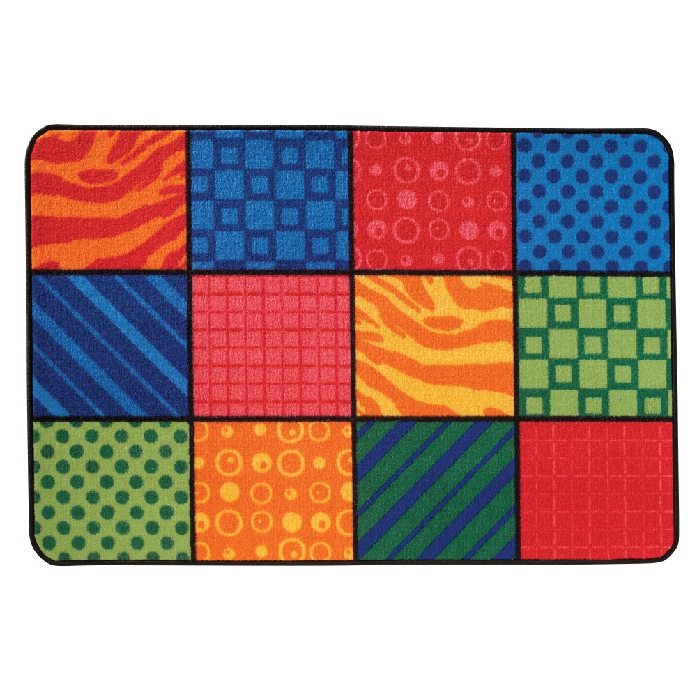 Carpets for Kids KID$Value Rugs Patterns At Play Activity Rug, 4ft x 6ft , Multicolor MPN:48.19