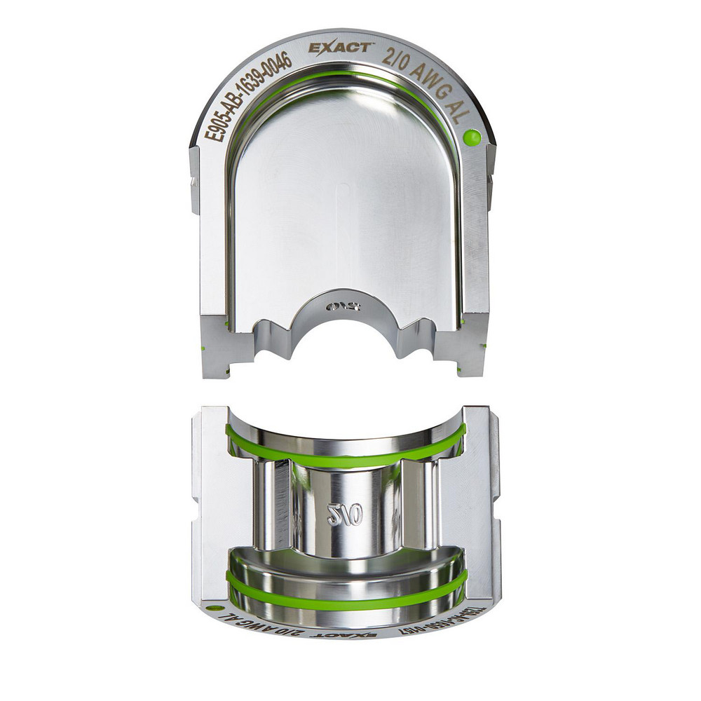 Crimper Dies, Tool Type: U-Style Dies , Size: 2/0 AWG , Color: Silver , For Use With: Mfr. No. 2779-22 , Type: U-Style Dies  MPN:49-12-U02A