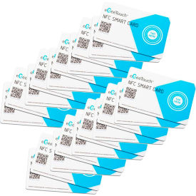eGeeTouch® Smart NFC Smartcards White/Blue Pack of 20 5-NFC-2020SC
