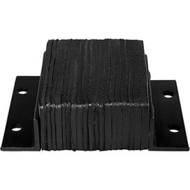 Ideal Warehouse P1 Weld One Side Dock Bumper Rectangular 11-3/8Wx10H Black 24-1031