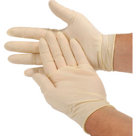 Safety Zone Industrial Grade Latex Gloves Powder-Free L White 100/Box GRPR-LG-1-T GRPR-LG-1-T