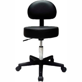 Pneumatic Mobile Stool with Back 18