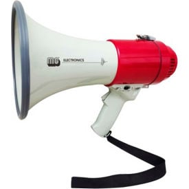 MG Electronics 25-Watt Megaphone with Siren Alert PGM25