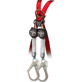FallTech® 72706TB3 DuraTech 6' Mini SRD Twin-Leg Carabiner & Steel Rebar Hooks 72706TB3