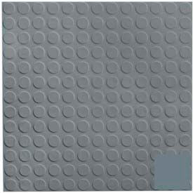 Rubber Tile Low Profile Circular Design 50cm - Steel Blue 9923P177