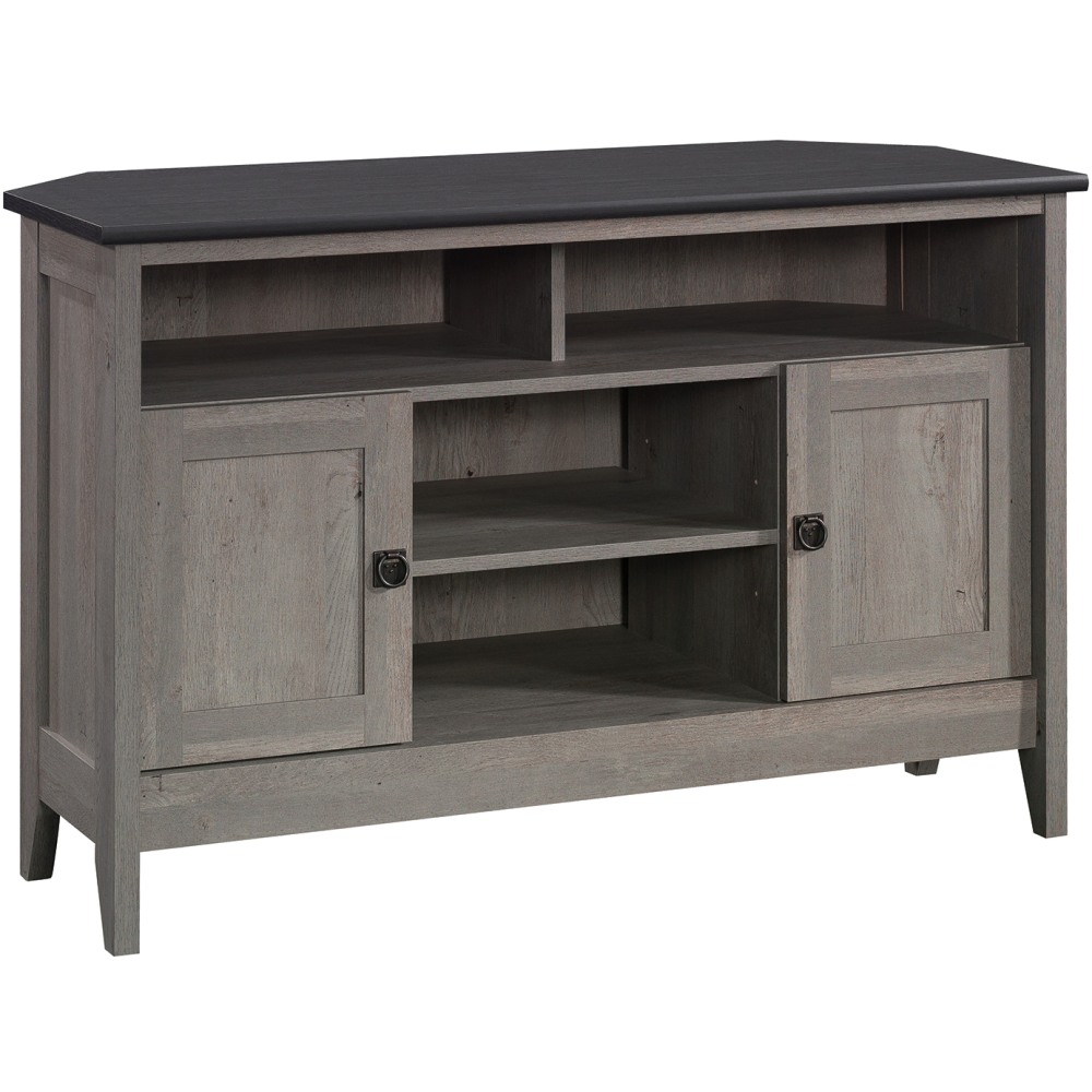 Sauder August Hill Corner Entertainment Stand, 30-1/8inH x 47inW x 19-1/2inD, Mystic Oak/Raven Oak MPN:433855