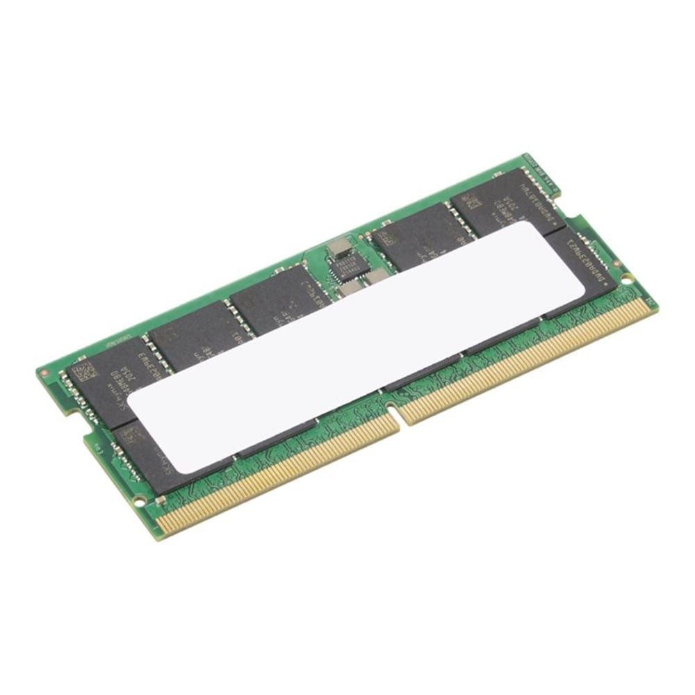 ThinkPad - DDR5 - module - 32 GB - SO-DIMM 262-pin - 4800 MHz / PC5-38400 - ECC - Campus - green - for ThinkPad P16 Gen 1 21D6, 21D7; ThinkStation P360 Ultra 30G1, 30G2 MPN:4X71K08910
