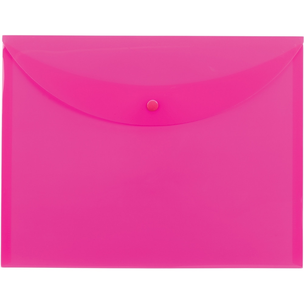 Smead Letter File Wallet - 8 1/2in x 11in - Pink - 10 / Box (Min Order Qty 6) MPN:89682