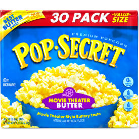 Pop Secret Premium Popcorn Movie Theater Butter 3 oz 30 Count 22000633