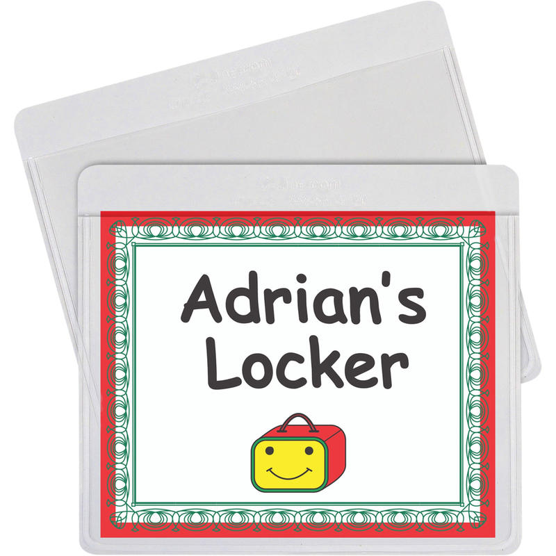C-Line Self-Adhesive Labeling Pockets - Clear, Peel & Stick, 3-3/4 x 3, 25/PK, 70443 (Min Order Qty 9) MPN:70443