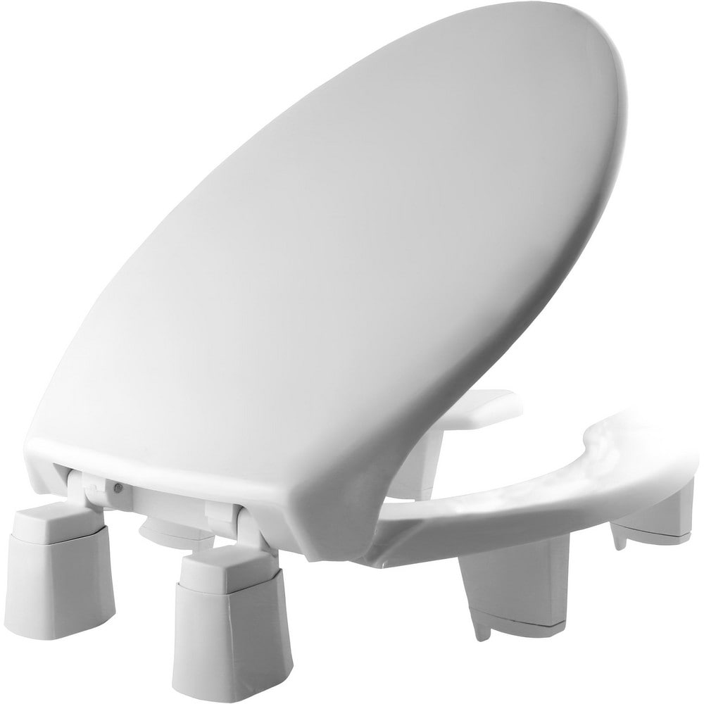 Toilet Seats, Type: Lift, Open , Style: Elongated , Material: Plastic , Color: White , Outside Width: 14.188in (Inch) MPN:3L2150T 000