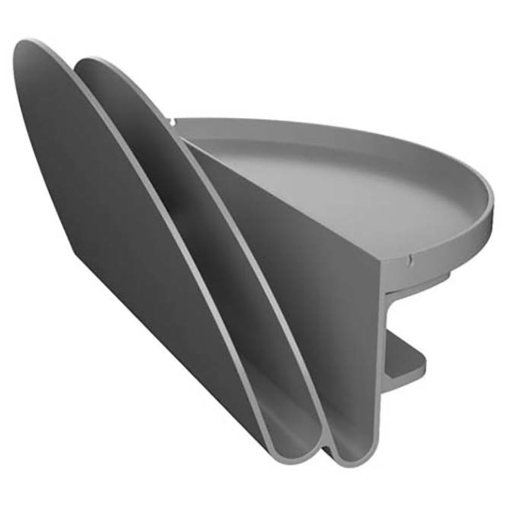 Deflecto Standing Desk File Organizer, Gray (Min Order Qty 3) MPN:400003