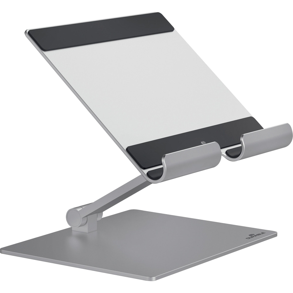 DURABLE Rise Tablet Stand - Up to 13in Screen Support - 2.20 lb Load Capacity - 8.1in Height x 6.7in Width x 5.4in Depth - Tabletop - Aluminum - Silver MPN:894023