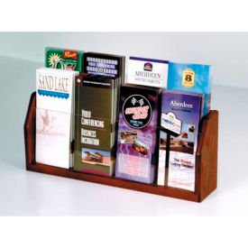 Countertop 8 Pocket Brochure Display - Mahogany LT-8MH