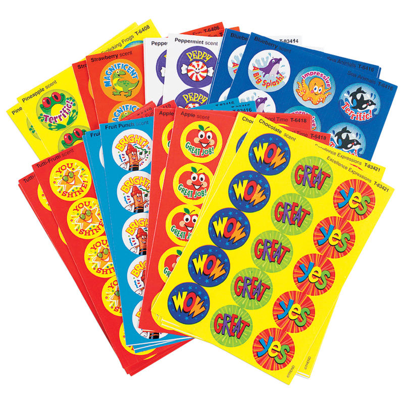 Trend Stinky Stickers, Praise Words Variety, Pack Of 435 (Min Order Qty 5) MPN:T6490
