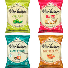 MISS VICKIE'S Kettle Cooked Chips Variety Mix 1.375 oz 30 Count 29500010
