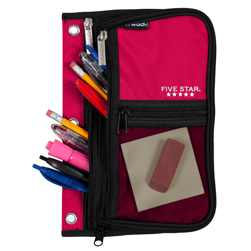 Five Star Xpanz Zipper Pouch, Assorted Colors (No Color Choice) (Min Order Qty 7) MPN:50206