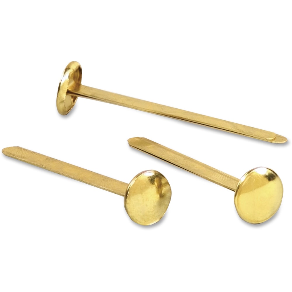ACCO Round-Head Solid Brass Fasteners, No. 7R, 2in, Box Of 100 (Min Order Qty 2) MPN:A7071507