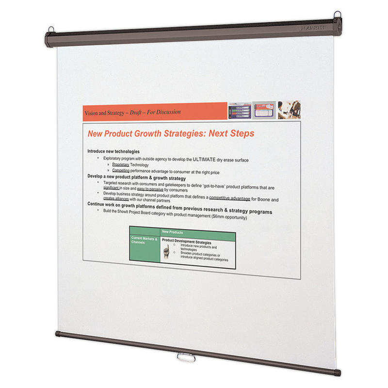 Quartet Wall Or Ceiling Projection Screen, 70in x 70in MPN:670S
