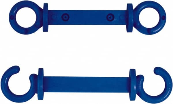 Pedestrian Barrier C-Hook: Plastic, Blue, Use with Plastic Chain MPN:PCHB