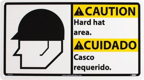 Accident Prevention Sign: Rectangle, 
