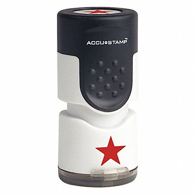 Accustamp Round Star Red MPN:030726