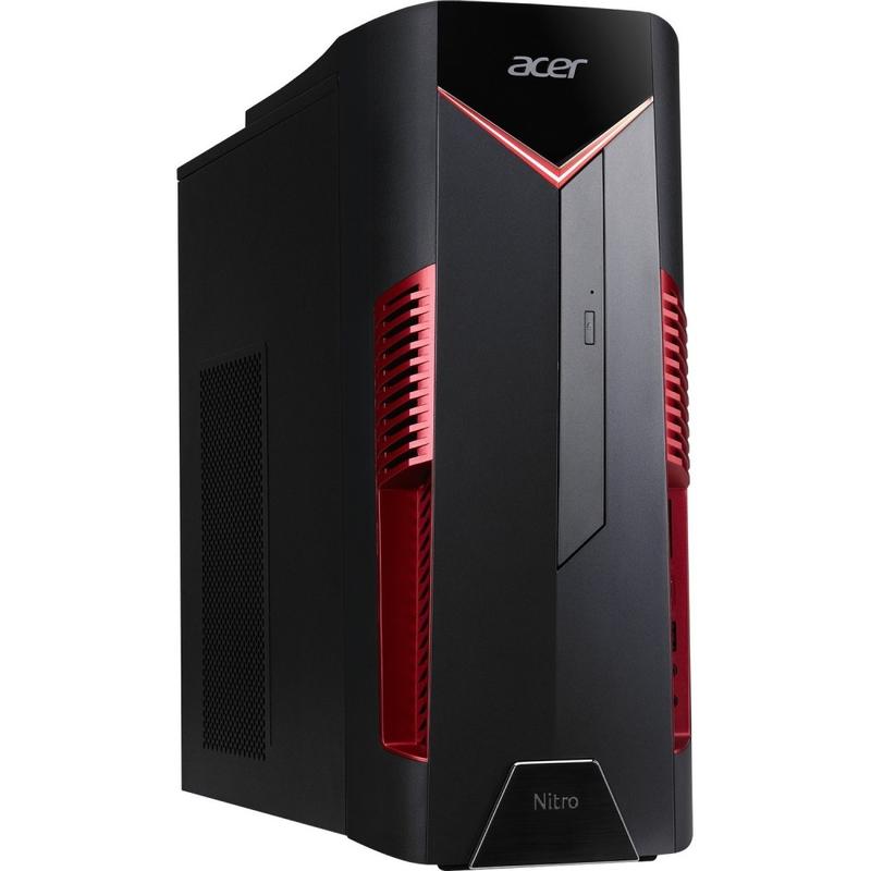 Acer Nitro 50 N50-600 - Tower - Core i5 9400F / up to 4.1 GHz - RAM 8 GB - SSD 512 GB - DVD-Writer - GF GTX 1650 - Gigabit Ethernet, IEEE 802.11ac Wave 2 - 802.11a/b/g/n/ac Wave 2, Bluetooth 5.0 - Win 10 Home 64-bit - monitor: none MPN:DG.E1WAA.001