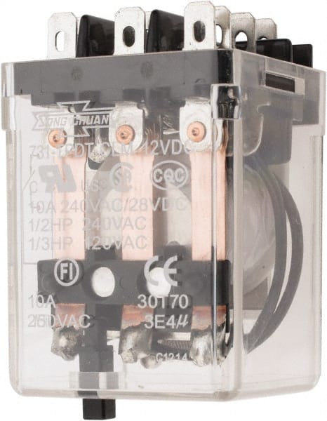11 Pins, Square Electromechanical Blade General Purpose Relay MPN:9837D01250
