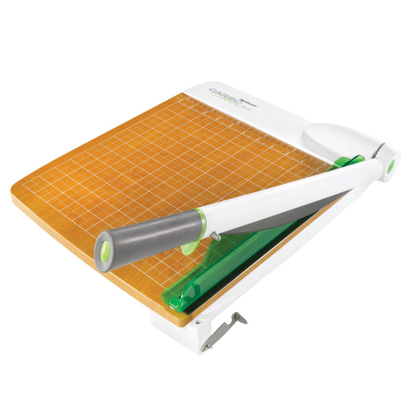Westcott CarboTitanium Guillotine Heavy-Duty Trimmer, 18in, White/Green MPN:16875