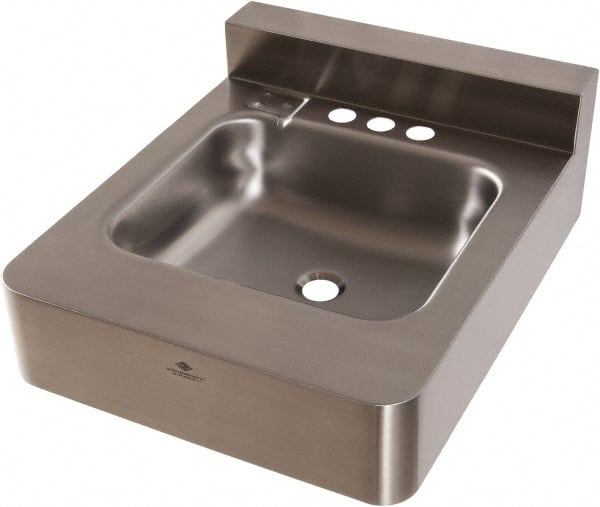 ADA Lavatory Sink: Wall Mount, 304 Stainless Steel MPN:1953-1