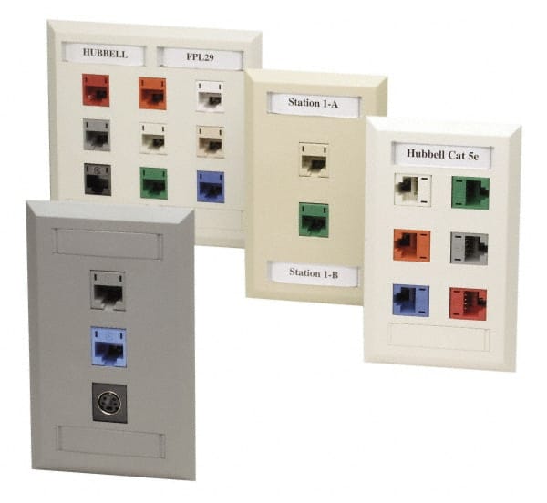 Wall Plates, Wall Plate Type: Sectional Wall Plates , Wall Plate Configuration: One Port , Shape: Rectangle , Number of Gangs: 1, 1  MPN:IFP11OW