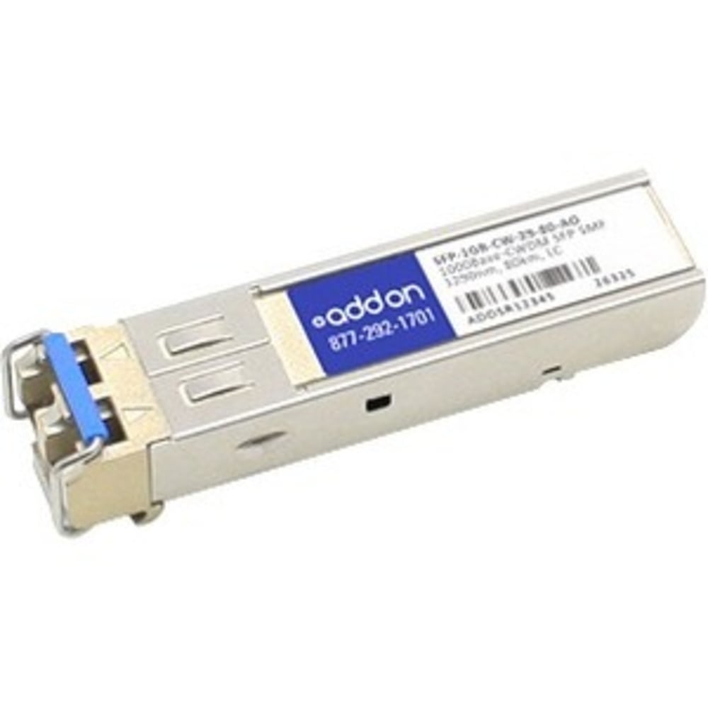 AddOn - SFP (mini-GBIC) transceiver module - GigE - 1000Base-CWDM - LC single-mode - up to 49.7 miles - 1290 nm - TAA Compliant MPN:SFP-1GB-CW-29-80-AO