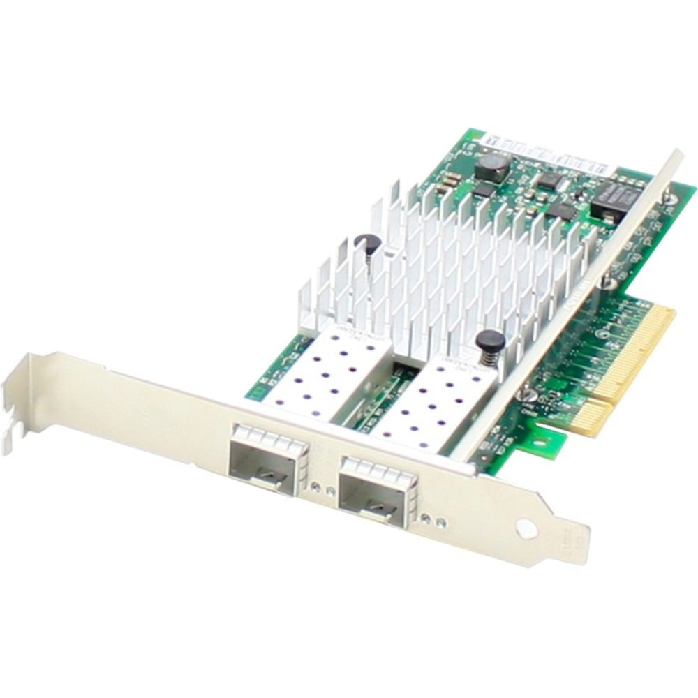 AddOn IBM 95Y3762 Comparable Dual SFP+ Port PCIe NIC - Network adapter - PCIe x8 - 10 Gigabit SFP+ x 2 - for Lenovo System x3100 M4; x3250 M4; x3300 M4; x35XX M4; x36XX M4 MPN:95Y3762-AO