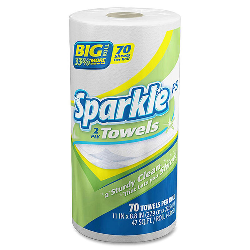 Sparkle ps Premium 2-Ply Paper Towels, Roll Of 70 Sheets (Min Order Qty 34) MPN:2717201