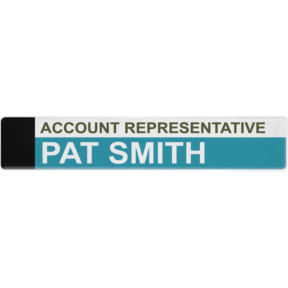Advantus Panel Wall Sign Holder - 1 Each - 9in Width x 2in Height - Clear (Min Order Qty 12) MPN:75318