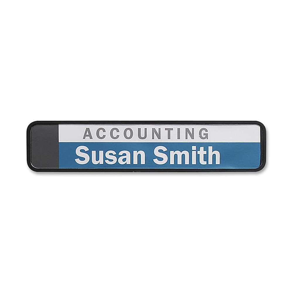 Advantus Do-It-Yourself Wall/Cubicle Sign, 5/8inH x 9 1/2inW x 1 7/8inD (Min Order Qty 4) MPN:83700