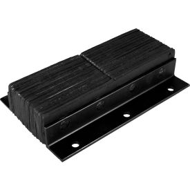 Ideal Warehouse Heavy Duty Dock Bumper Rectangular 13Wx24H Black 24-1103