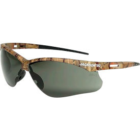 Jackson Safety SG Safety Glasses with Anti-Scratch Smoke Lens with Camo Frame - Pkg Qty 12 50015
